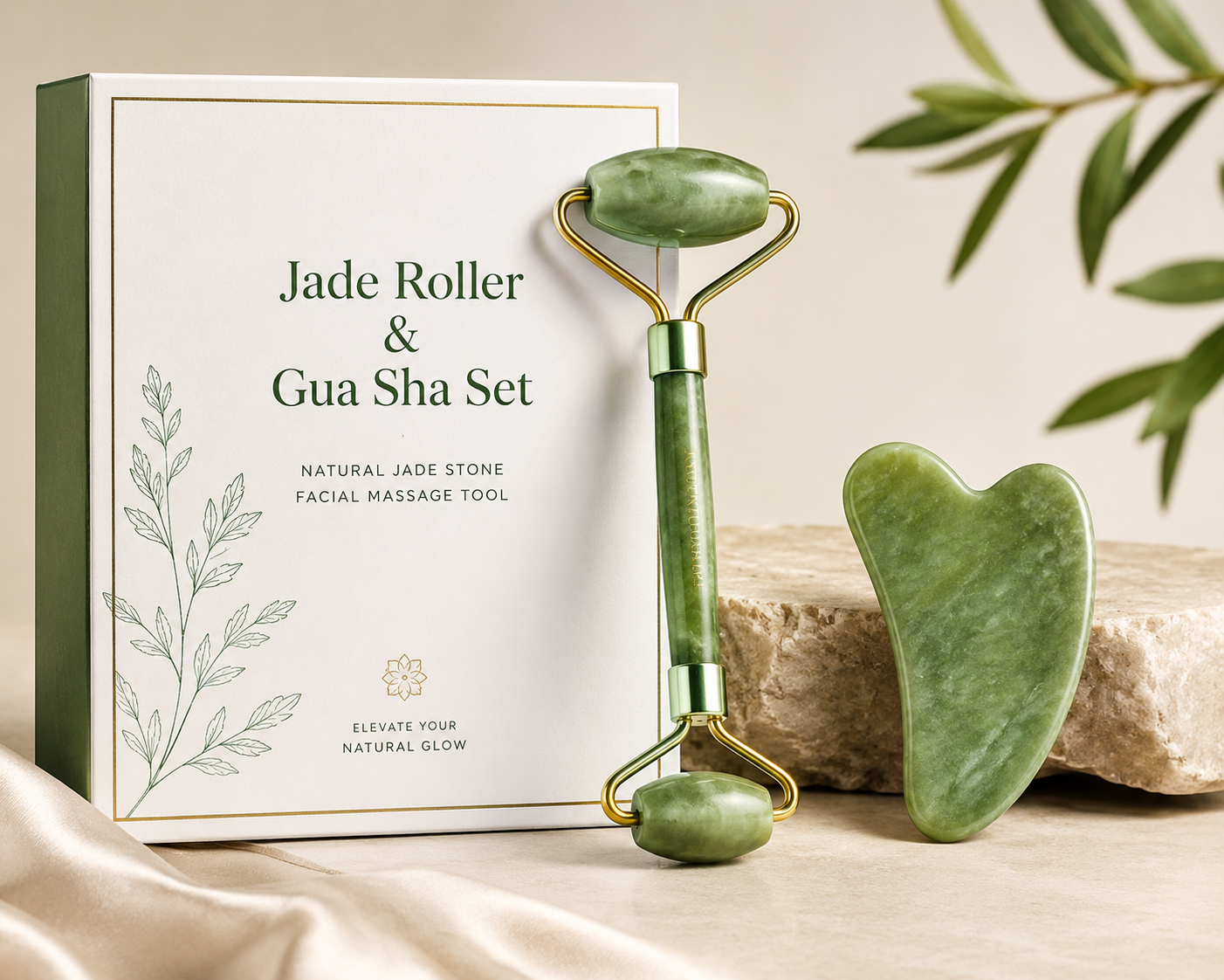 Jade Roller & Gua Sha Set